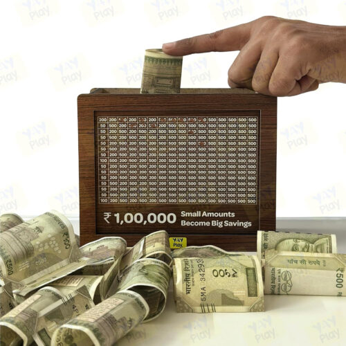 WOODEN MONEY PIGGY BANK