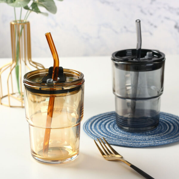 TRAVEL SIPPER WATER DRINKING GLASS TUMBLER MUG